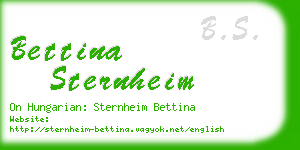 bettina sternheim business card